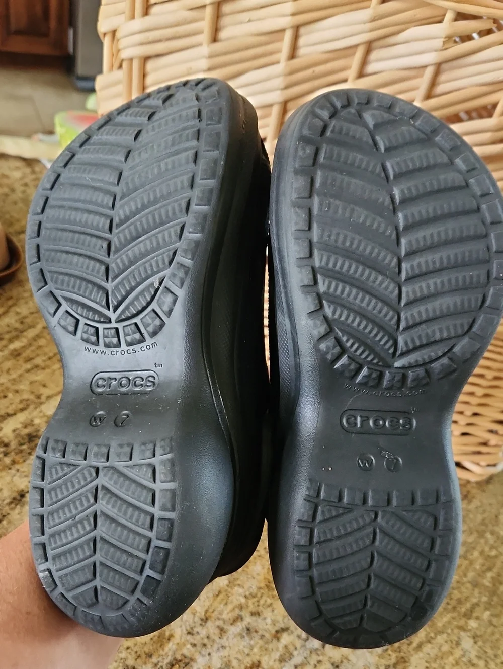 Crocs sz 7 Black Classic Platform 4 her Clog